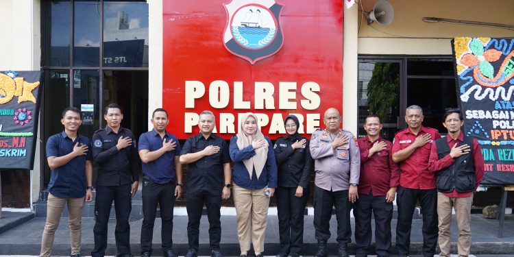 Humas Polres Parepare Terima Kunjungan Bidhumas Polda Sulsel Dalam Rangka Supervisi dan Monev