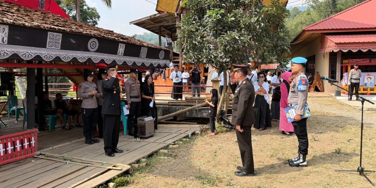 Wujud Penghormatan Terakhir, Polres Tator Gelar Upacara Persemayaman Kedinasan Anggota