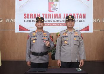 Kenal Pamit Pejabat Baru, AKBP Douglas Mahendrajaya Resmi Jabat Kapolres Wajo
