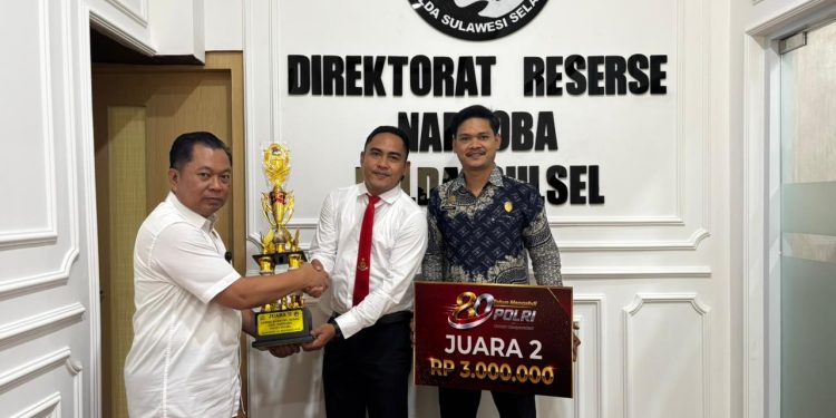 Polres Luwu Raih Juara II Kampung Tangguh Bebas Narkoba Tingkat Polda Sulsel