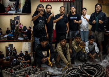 Tim URC Satreskrim Polres Bone Amankan 4 Pelaku Pencuri Aset PLN Senilai 3 Milyar
