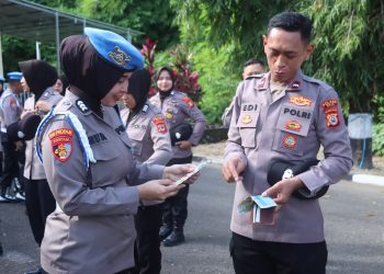 Tingkatkan Disiplin dan Integritas Anggota, Bidpropam Polda Sulsel Melakukan Gaktibplin di Polres Wajo