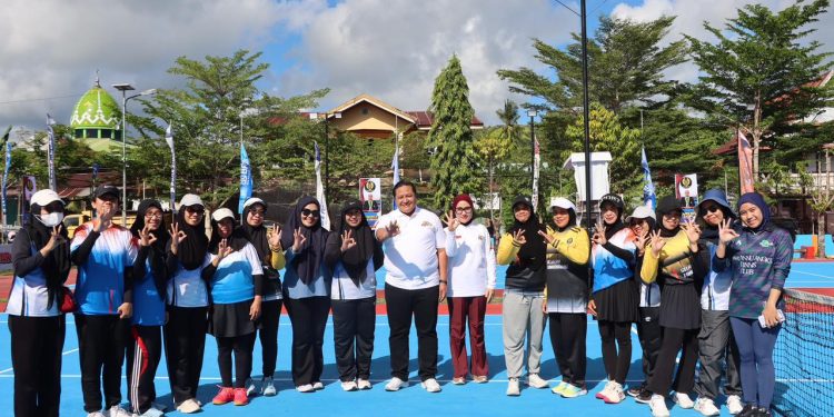 Kapolres Selayar Resmi Buka Turnamen Tenis Lapangan Semarak Hari Bhayangkara ke-80