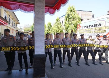 Tingkatkan Keterampilan, Personel Polres Parepare Melakukan Pelatihan Dalmas