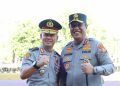Kapolda Sulsel Pimpin Apel Pagi dan Laporan Kenaikan Pangkat Pengabdian Karo Log