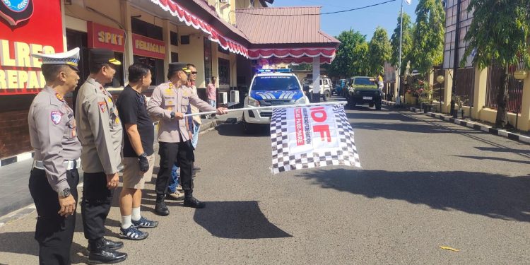 Kapolres Parepare Lepas Peserta Off Road Untuk Ikuti Bhayangkara Off Road Merdeka Seri V