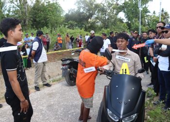 Satreskrim Polres Maros Gelar Rekonstruksi Kasus Pembunuhan Ojol di Tanralili