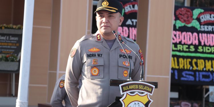 Apel Pagi Perdana, Kapolres Sidrap Ajak Personelnya Tingkatkan Kemampuan, Skill dan Update Kompetensi