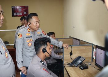 Kapolres Maros Sidak Pelayanan Call Centre 110, Pastikan Pelayanan Sigap Dan Humanis