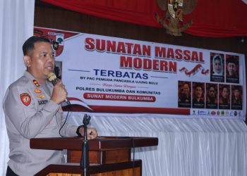 Kapolres Bulukumba Buka Sunatan Massal, Kolaborasi Dengan Pemuda Pancasila