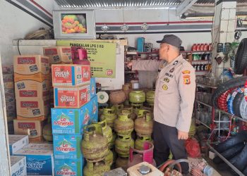Antisipasi Kemacetan dan Pastikan Distribusi Gas Tepat Sasaran, Polsek Majauleng Polres Wajo Gelar Patroli