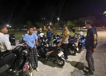 Cegah Balap Liar, Pamapta II Polres Luwu Edukasi Komunitas Motor hingga Tindak Pelanggar Dini Hari