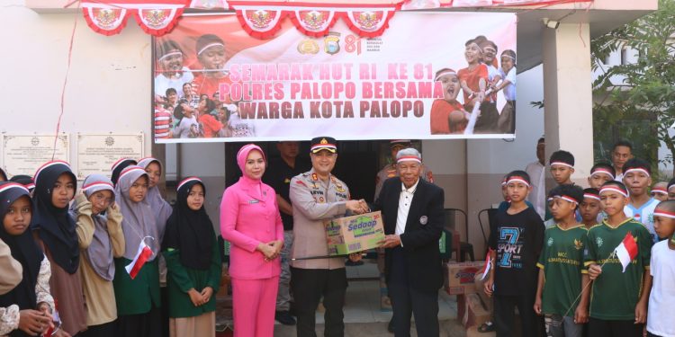 Semarak HUT ke-81 RI, Kapolres Palopo Gelar Lomba Bersama Anak Panti Asuhan Halimatusaddiah