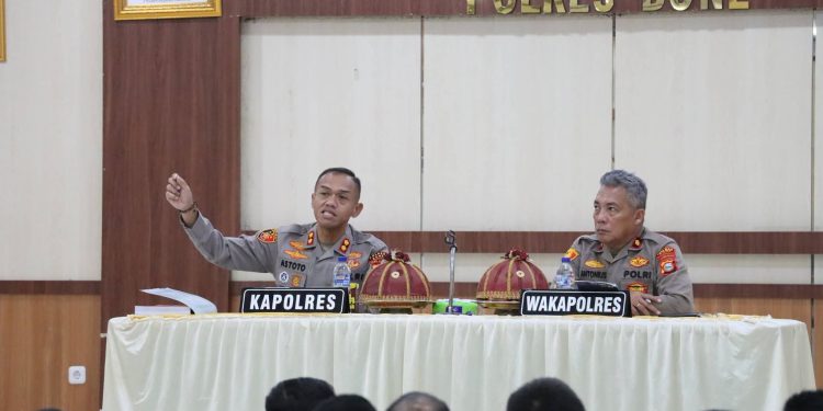 Kapolres Bone Pimpin Rakor, Perkuat Sinergi Jajaran Dalam Menjaga Kamtibmas