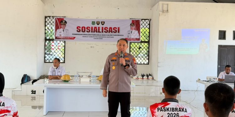 Dihadapan Calon Paskibraka, Kapolres Sidrap Paparkan Bahaya Penyalahgunaan Narkotika