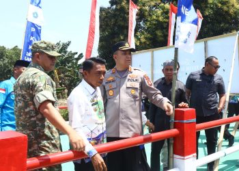 Dukung Program Nasional, Kapolres Sidrap Hadiri Peresmian Jembatan Garuda Merah Putih