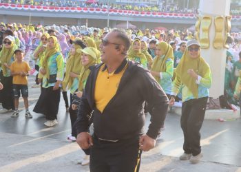 Kapolres Soppeng Hadiri Gerak Jalan Santai Semarak HUT ke-81 Kemerdekaan RI