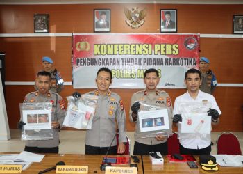 Kapolres Maros Rilis Hasil Ungkap Narkotika, 84 Botol Cairan Sintetis dan 8 Tersangka Diamankan