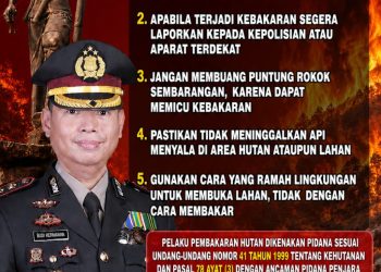 Kapolres Tana Toraja Imbau Warga Jangan Bakar Hutan dan Lahan