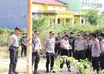 Kapolres Bulukumba Pantau Latihan Dalmas Personel