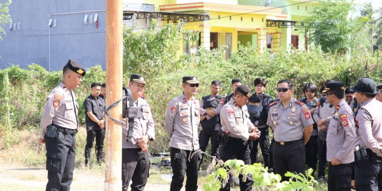Kapolres Bulukumba Pantau Latihan Dalmas Personel