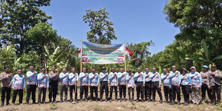 Dukung Program Kapolri, Polresta Gowa Perkuat Ketahanan Pangan Lewat Swasembada Bawang Putih