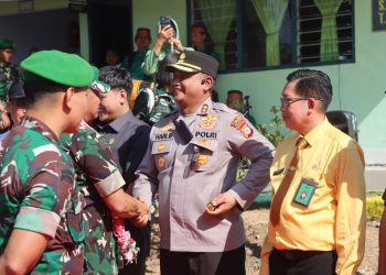 Kapolres Soppeng bersama Forkopimda Sambut Kedatangan Pangdam XIV/Hasanuddin di Kodim 1423