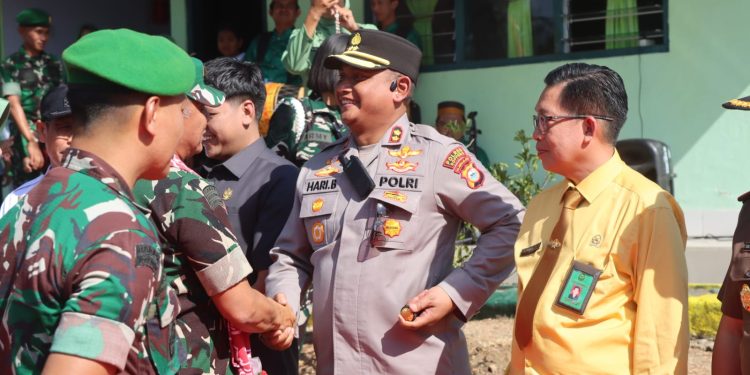 Kapolres Soppeng bersama Forkopimda Sambut Kedatangan Pangdam XIV/Hasanuddin di Kodim 1423