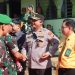 Kapolres Soppeng bersama Forkopimda Sambut Kedatangan Pangdam XIV/Hasanuddin di Kodim 1423