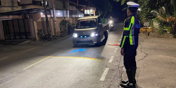 Tidak Hanya Jam Dinas, Sat Lantas Polres Selayar Tetap Perkuat Patroli di Malam Hari