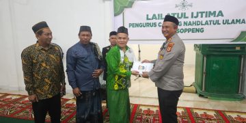 Kapolres Soppeng Hadiri Lailatul Ijtima’ PCNU, Perkuat Silaturahmi dan Kebersamaan dengan Ulama