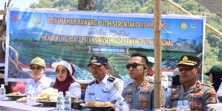 Dukung Swasembada Pangan Nasional, Kapolres Maros Siapkan 1 Hektare Lahan Untuk Tanam Bawang Putih