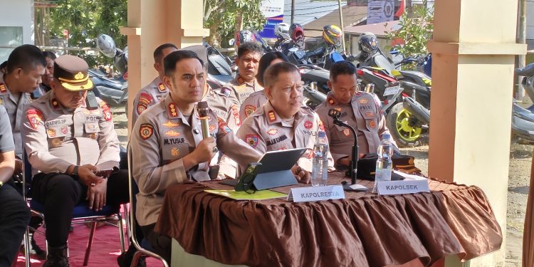 Kapolresta Gowa Kunker ke Polsek Tombolopao, Dorong Personel Tingkatkan Pelayanan ke Masyarakat