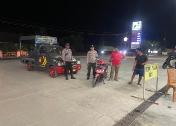 Cegah Kriminalitas di Malam Hari, Polsek Urban Pitumpanua Intensifkan Patroli Biru