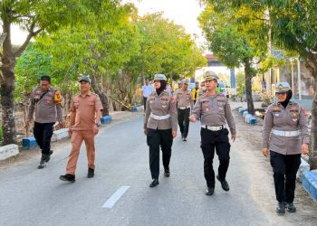 Kasubdit Kamsel Ditlantas Polda Sulsel Pimpin Monev Kampung Tertib Lalu Lintas di Pinrang