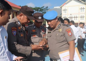 Propam Polres Toraja Utara Razia HP Anggota, Antisipasi Judol dan Pinjol Ilegal