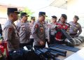 Usai Pimpin Apel Jam Pimpinan, Kapolres Palopo Cek Kesiapan Dalmas