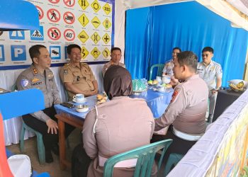 Dit Lantas Polda Sulsel Gelar Monev Kampung Tertib Lalin di Lembang Nonongan Toraja Utara
