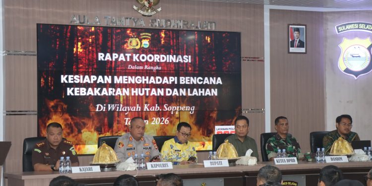 Antisipasi Karhutlah, Kapolres Soppeng Perkuat Kesiapan Personel dan Koordinasi Lintas Instansi