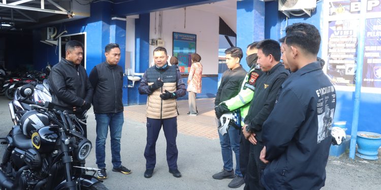 Kapolres Wajo bersama PJU Touring Pantau Kamtibmas di Sejumlah Wilayah