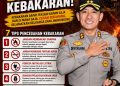Kebakaran Meningkat di Awal Agustus, Kapolres Maros Keluarkan Imbauan ke Masyarakat