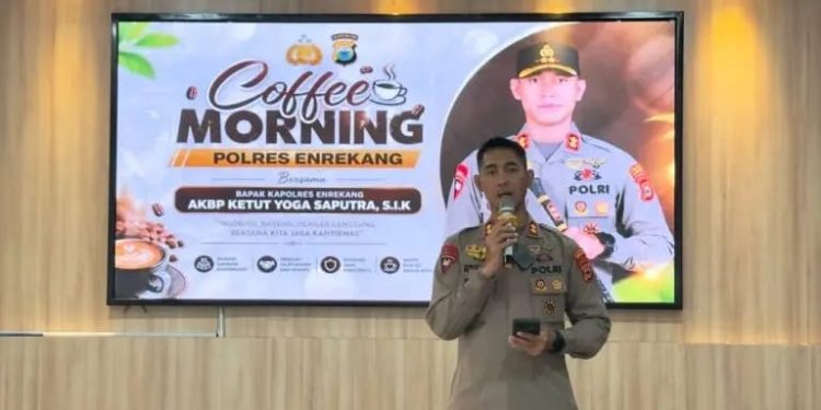 Kapolres Enrekang Pimpin Coffee Morning, Perkuat Komunikasi dan Evaluasi Internal