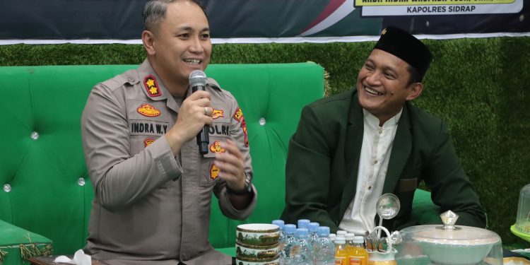 Silaturahmi ke Ketua PCNU, Kapolres Sidrap: Sinergi Kuat Kunci Stabilitas Keamanan