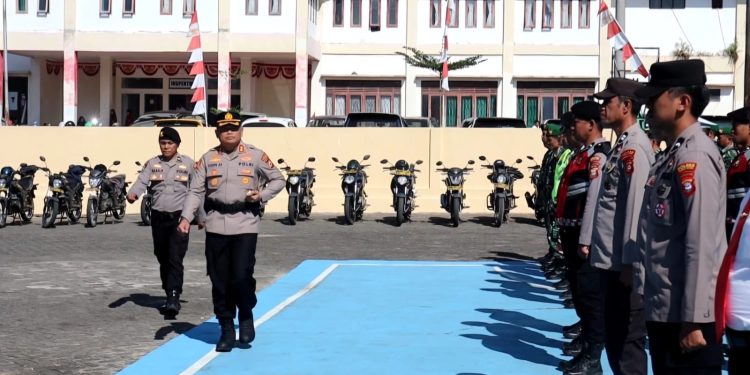 Siaga Hadapi Karhutla, Kapolres Toraja Utara Pimpin Apel Gelar Pasukan