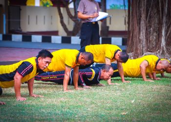 Polres Luwu Gelar Uji Kesamaptaan Jasmani Bagi Seluruh Personel