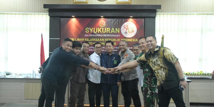 Hadiri Syukuran Hari Jadi Kejaksaan RI ke-81, Kapolres Soppeng Tegaskan Sinergi Penegak Hukum