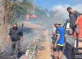 Kebakaran Lahan di Tana Tappu Selayar Berhasil Dipadamkan, Kapolres Imbau Warga Untuk Waspada