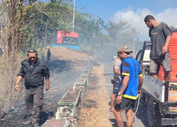 Kebakaran Lahan di Tana Tappu Selayar Berhasil Dipadamkan, Kapolres Imbau Warga Untuk Waspada