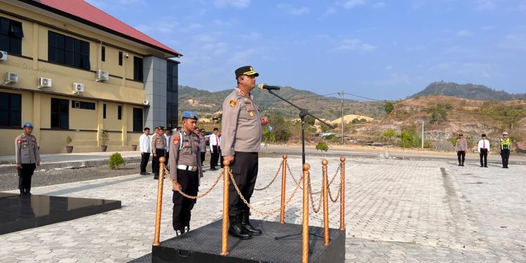 Pimpin Apel, Kapolres Soppeng Ajak Personel Jaga Kebersihan, Siap On Call dan Cegah Karhutla