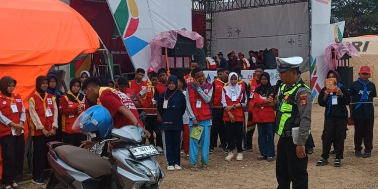 Satlantas Polres Wajo Beri Edukasi ke Peserta Jumbara, Tekankan Pentingnya Safety Riding